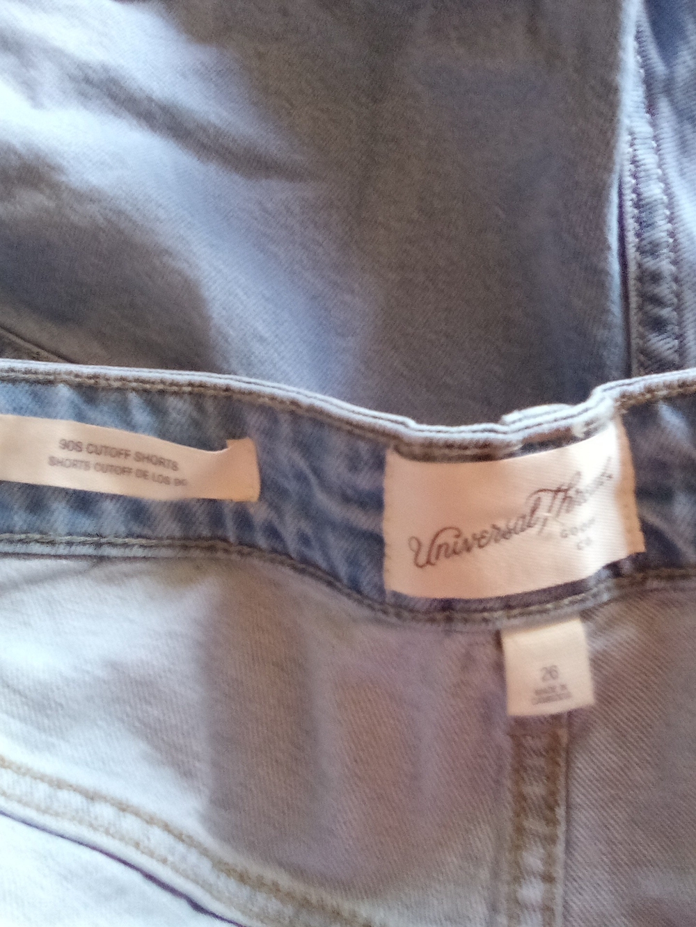 Universal Thread Light Blue High-Rise Denim Shorts ( Bag E ) - Picture 3 of 3